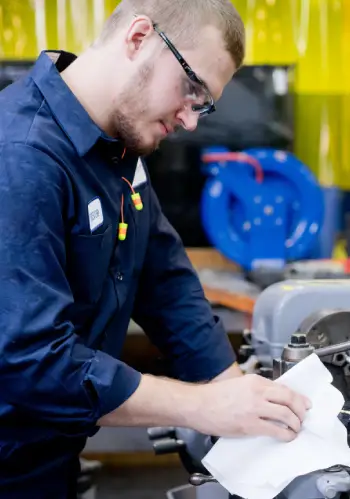 Critical cleaning thumb